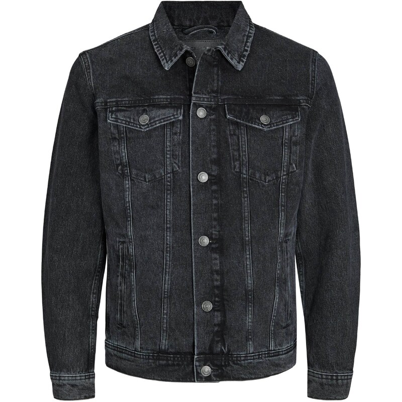 JACK & JONES Prechodná bunda JJJean čierny denim 39194061