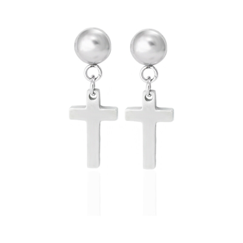 BM Jewellery Náušnice krížiky z chirurgickej ocele S113236040 39600029
