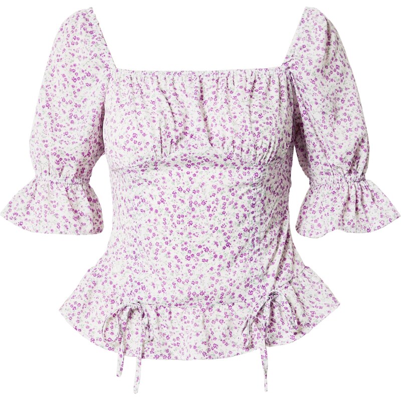 Dorothy Perkins Blúzka Ditsy krémová / svetložltá / svetlofialová 63143660