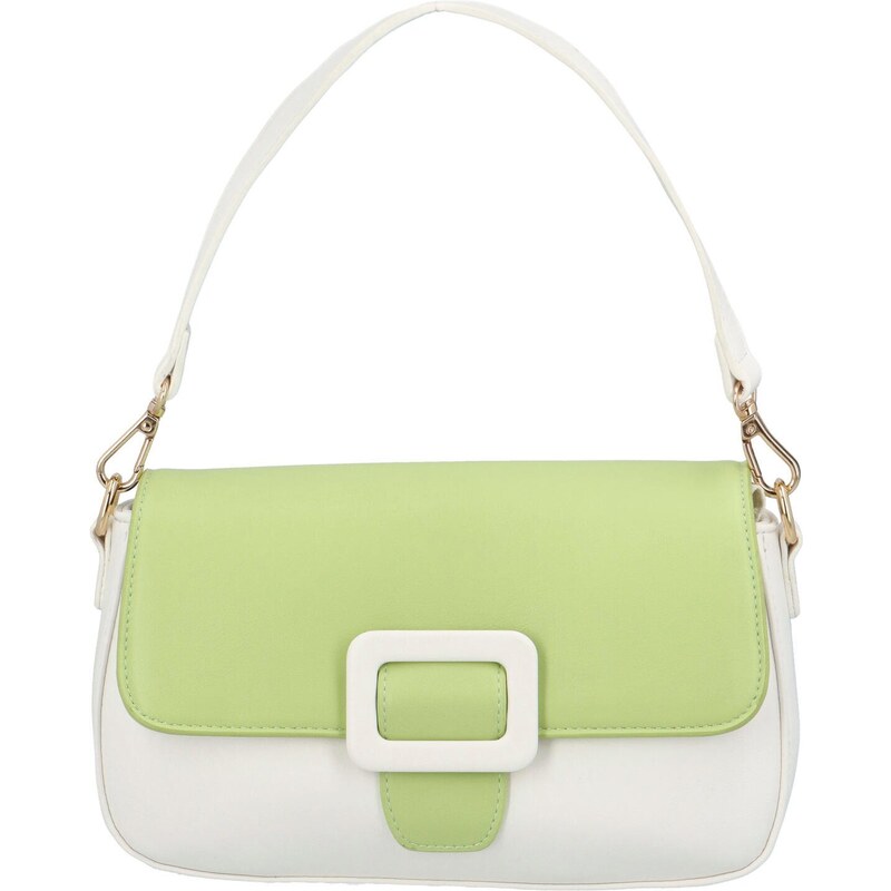 Dámska kabelka cez plece bielo zelená - DIANA & CO Kombes farebná 41292541