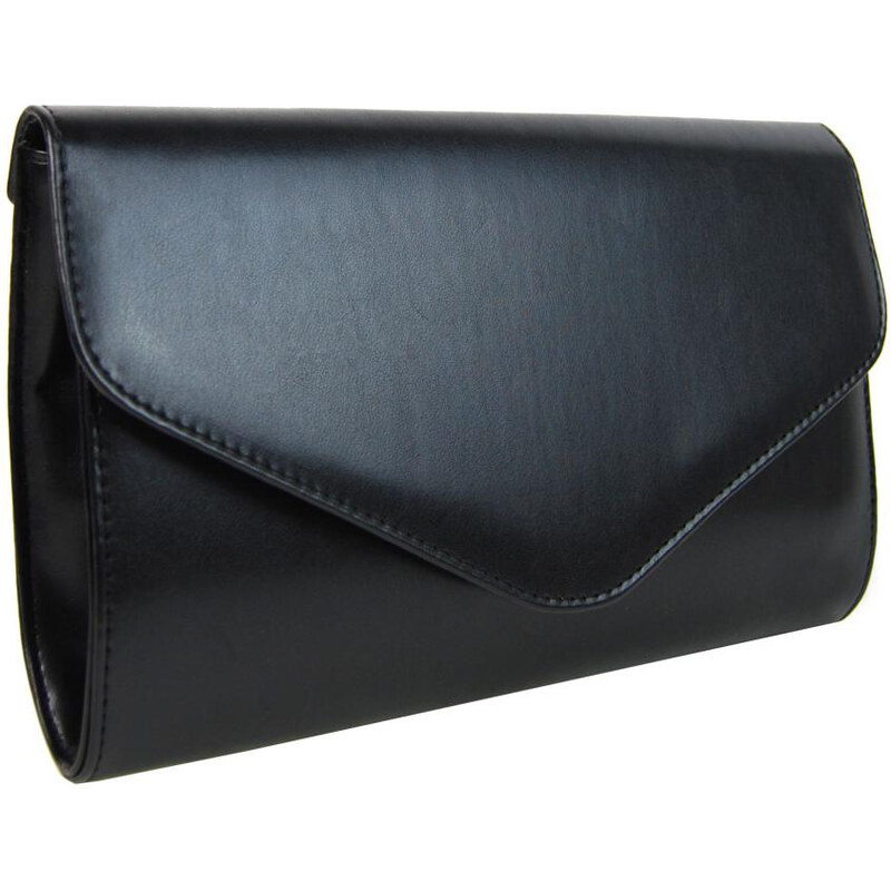 Čierna matná spoločenská listová kabelka SP102 GROSSO 39204205