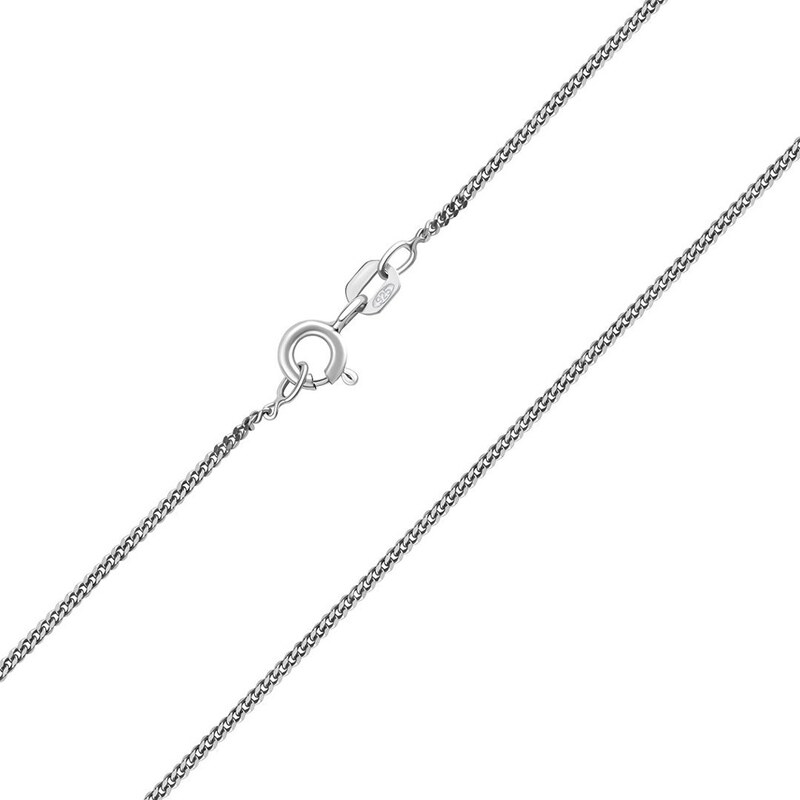 Ligot Strieborná retiazka CURB 1,3 mm - rhodiovaná 62426456