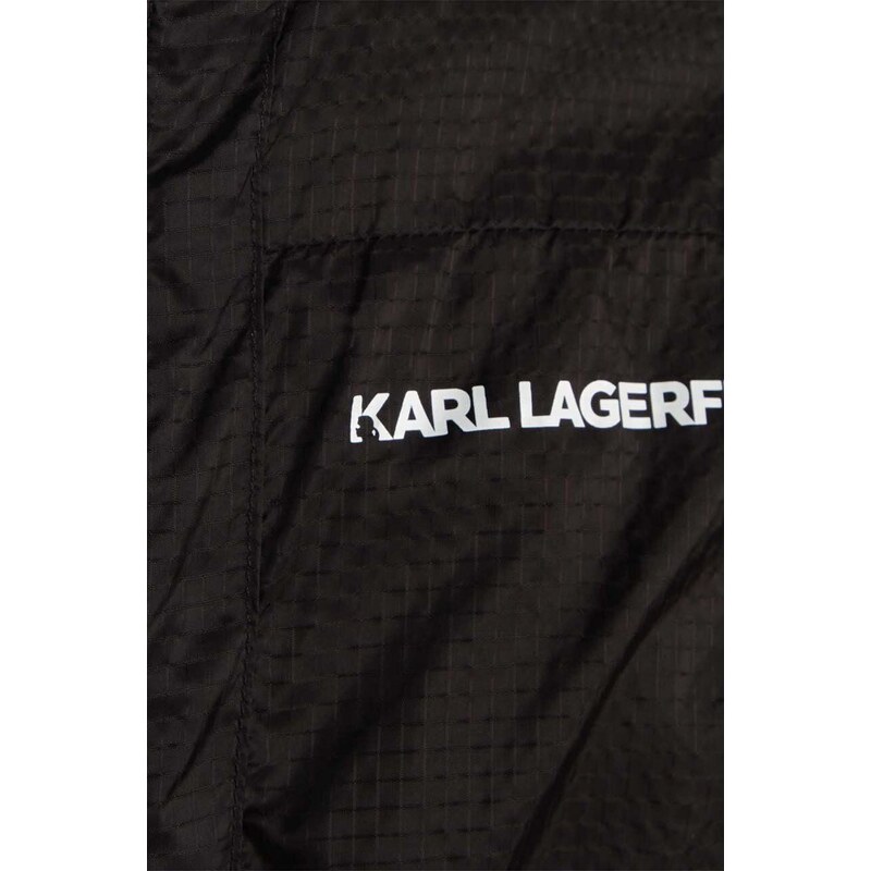 Detská bunda Karl Lagerfeld šedá farba