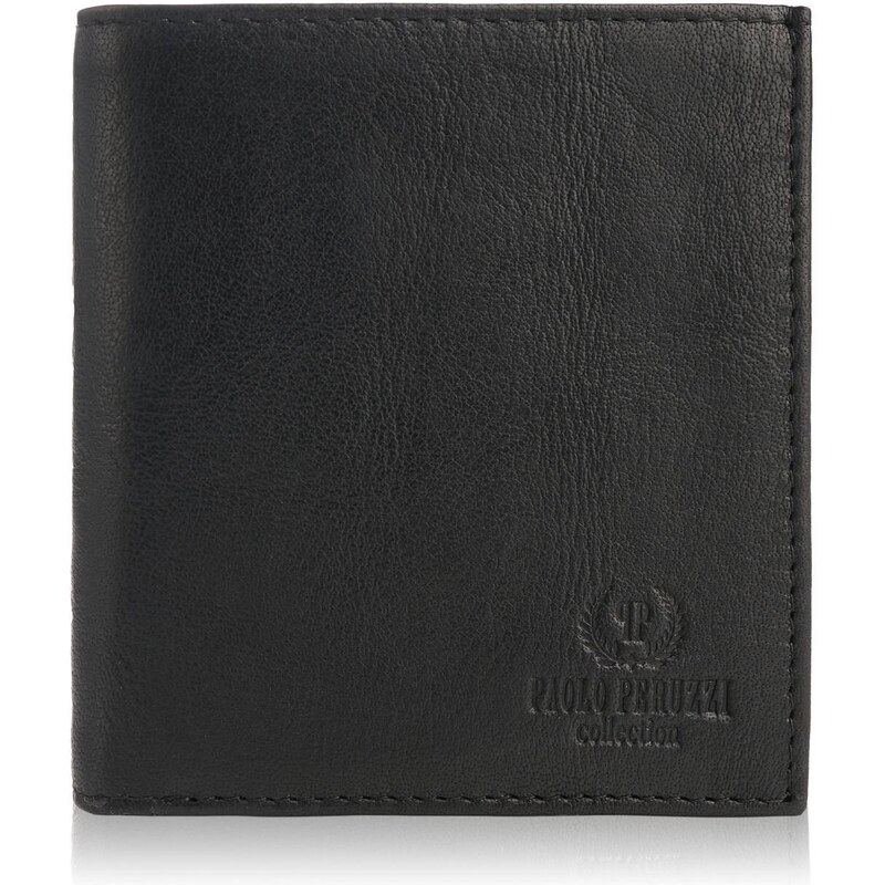 PAOLO PERUZZI Pánska kožená peňaženka | čierna IN-32-BL 39220701