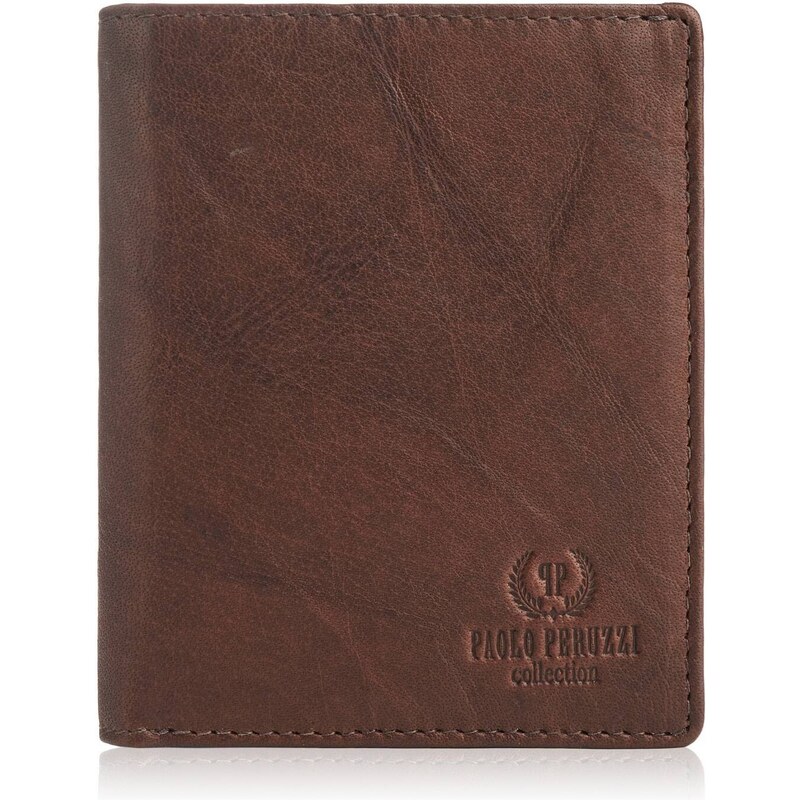 PAOLO PERUZZI Pánska kožená peňaženka s RFID | hnedá IN-33-BR 39220720