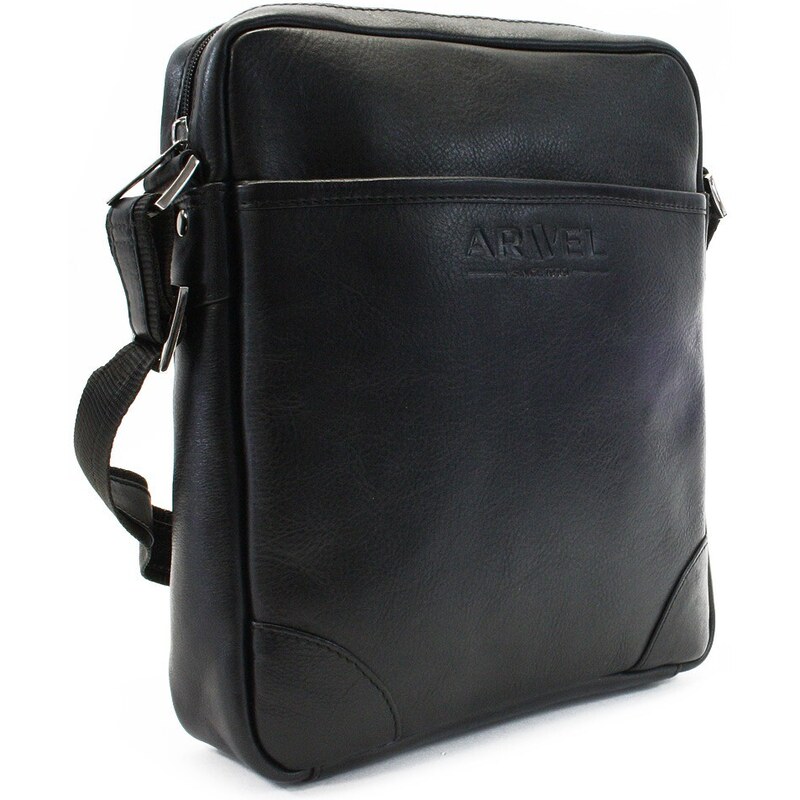 Arwel Čierny kožený pánsky crossbag 215-1713-60 36559812