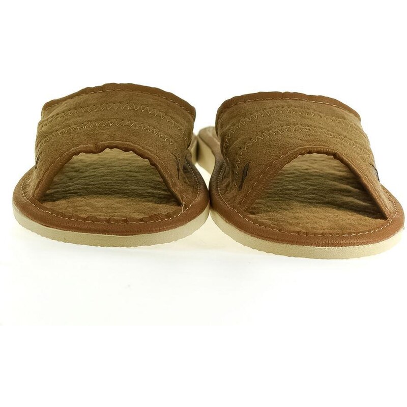 JOHN-C Dámske hnedé papuče MINOLA