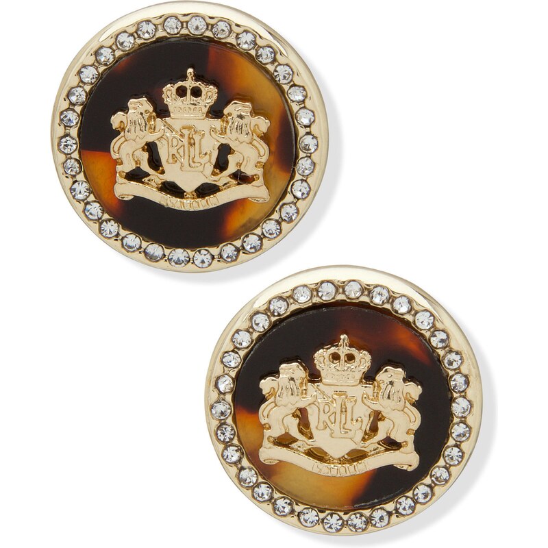 Lauren Ralph Lauren Náušnice koňaková / tmavohnedá / zlatá 54244474