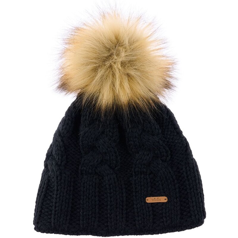 Vlnená čiapka Vlnka V08 čierna 50220553