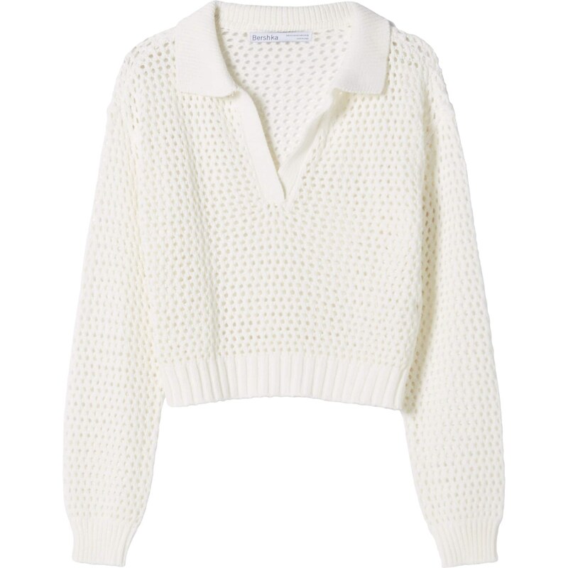Bershka Sveter nebielená 54244480