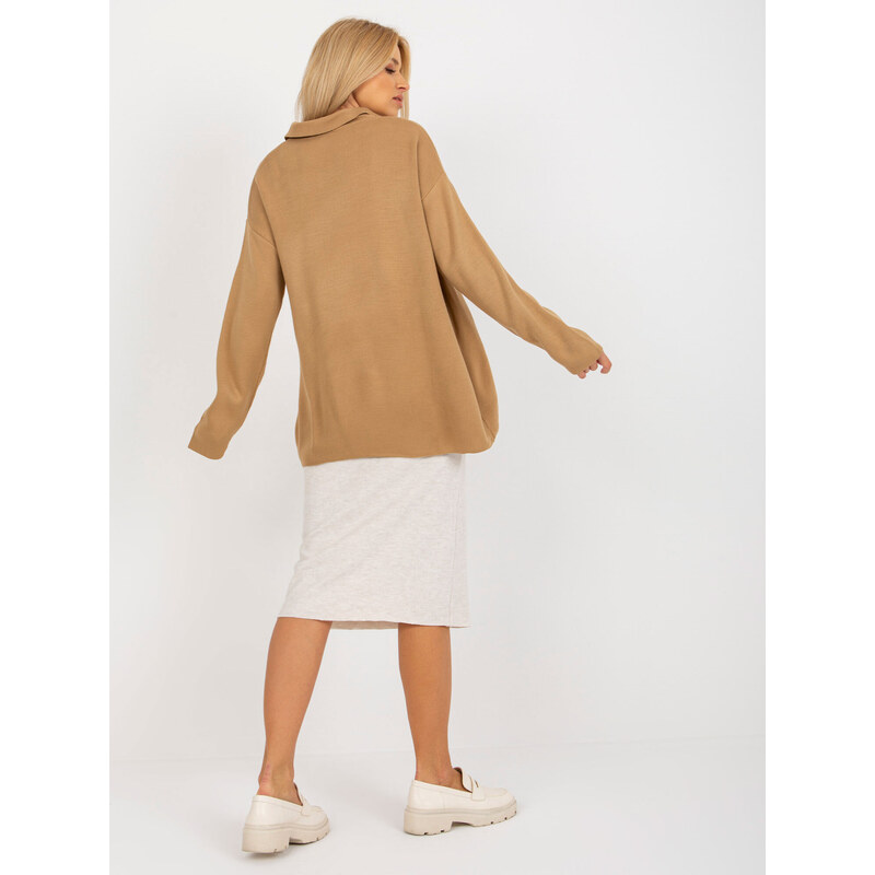 RUE PARIS Sweater-LC-SW-2261.00P-camel 64688545
