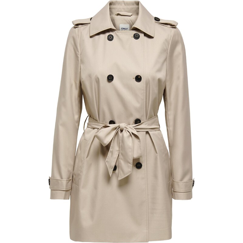 ONLY Prechodný kabát Megan tmavobéžová 39310084