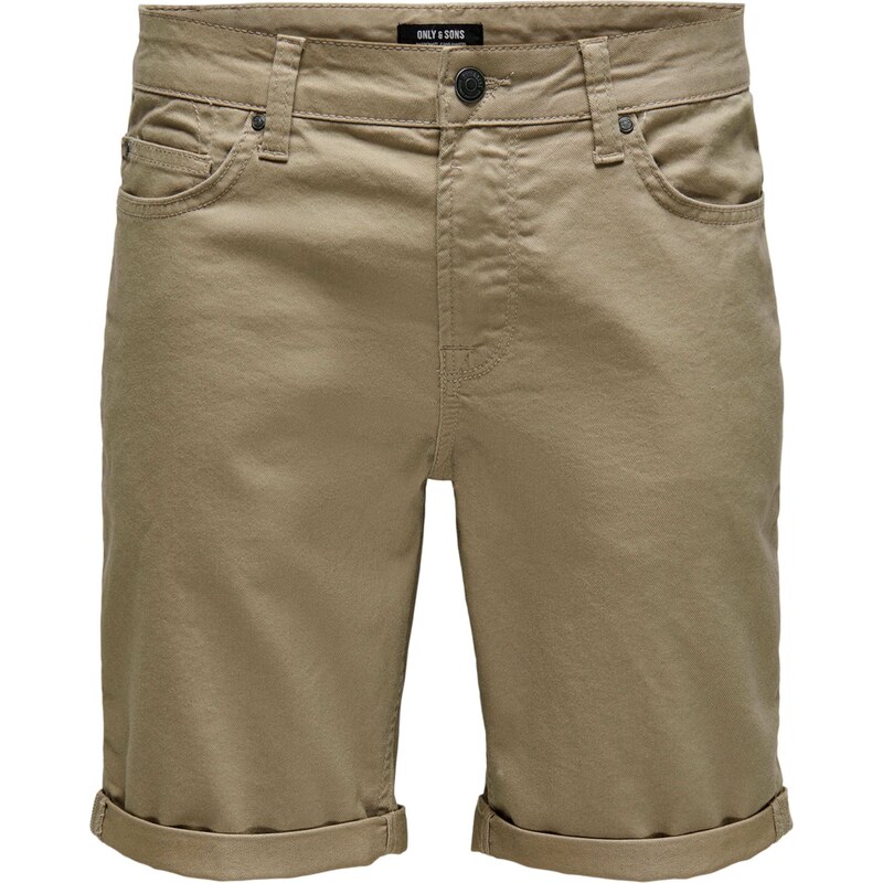 Only & Sons Nohavice Ply tmavobéžová 39310096