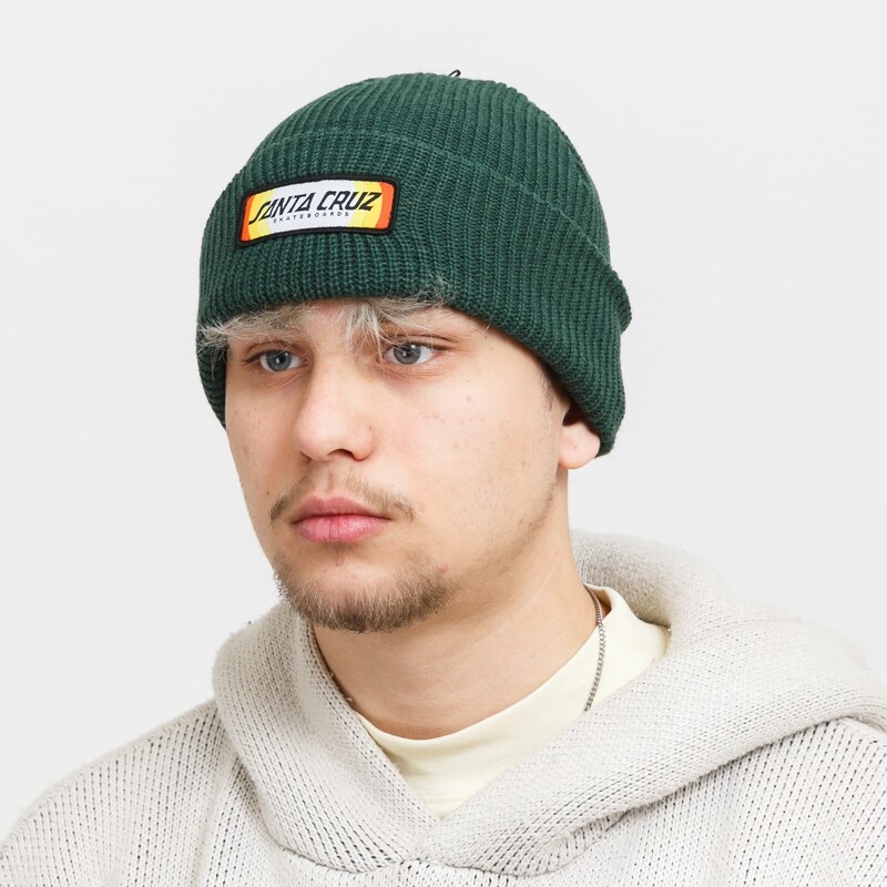 Santa Cruz Sundown Ray Strip Beanie Cedar Cedar 39301331