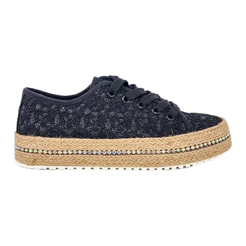 Espadrilky Laura Biagiotti Flower Black 56369465