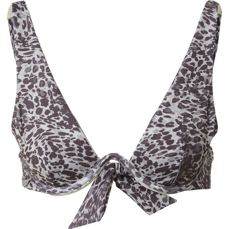 Hunkemöller Bikinový top Argentina sivá / antracitová / kaki 54244626
