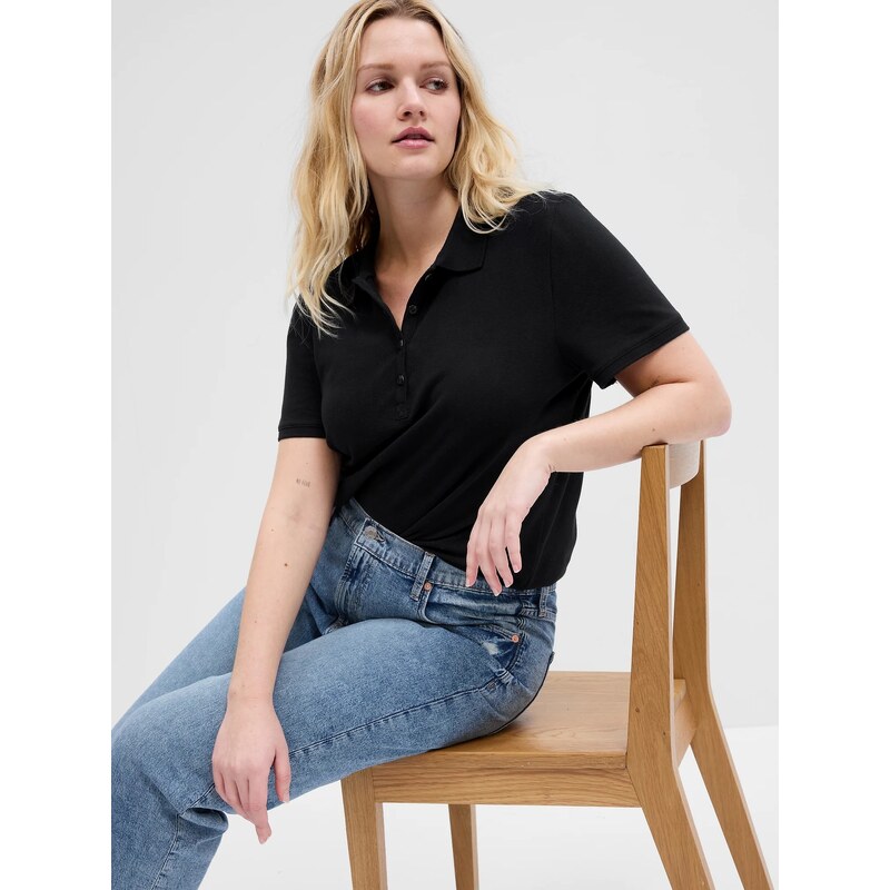 Čierna dámska polokošeľa GAP 64621664