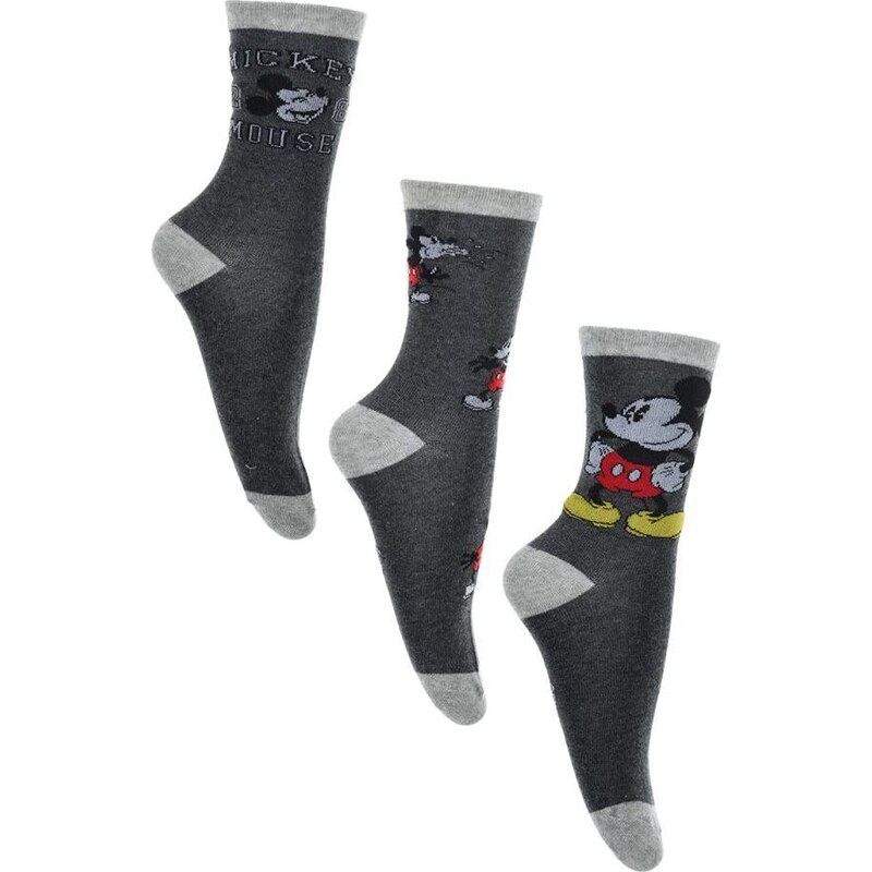 Disney Mickey Mouse Tmavosivé pánske ponožky 39342448