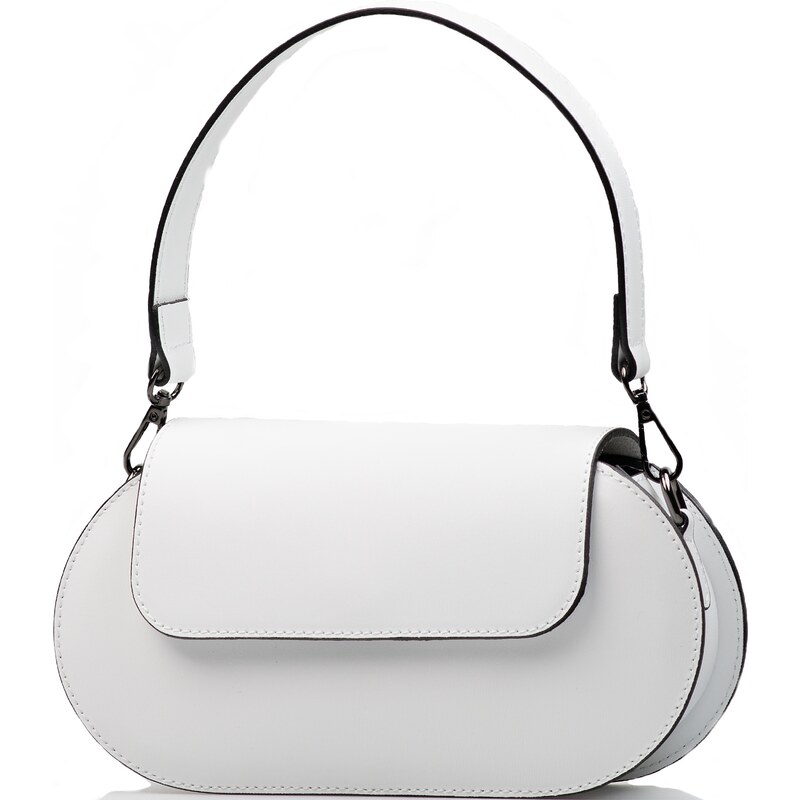 Blaire Kožená crossbody kabelka Ophelia biela 64987534