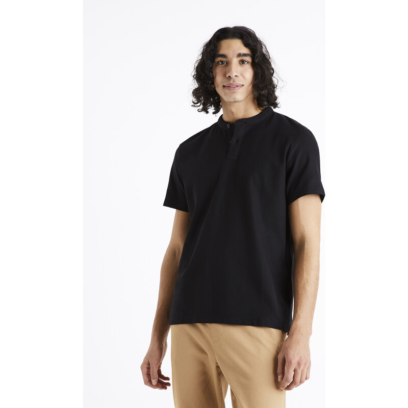 Tričká pre mužov Celio - čierna 50529855