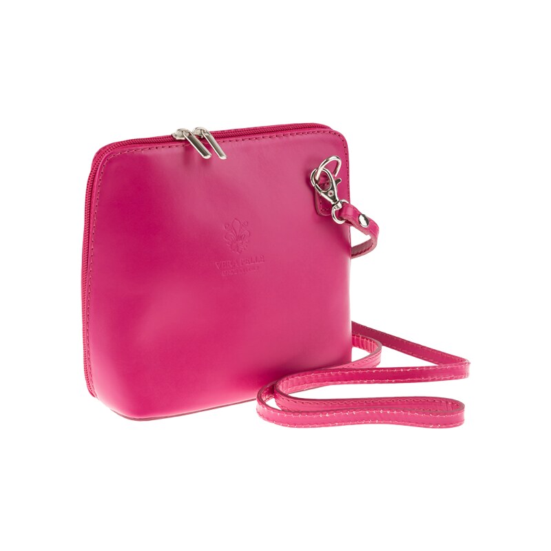Ružová kožená talianska crossbody kabelka Grana Rosa NovaKabelka.sk 381862