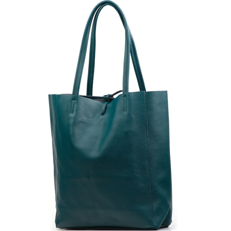 Blaire Kožená shopper kabelka Solange petrolejová 64988015