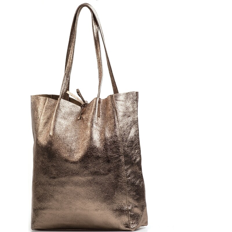 Blaire Kožená shopper kabelka Solange bronzová 64988010