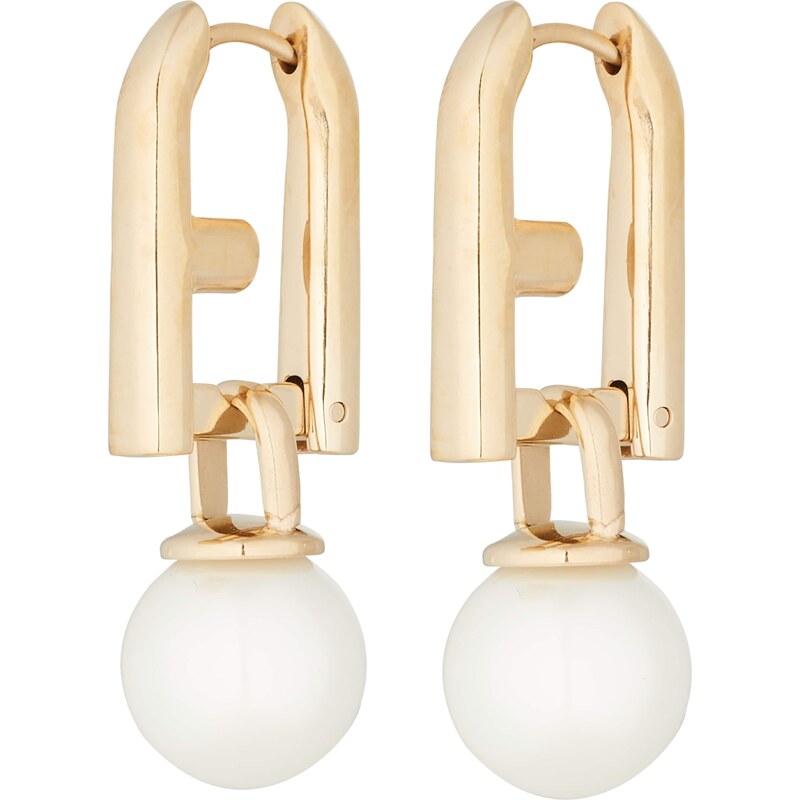 FURLA Náušnice zlatá / biela 65772455