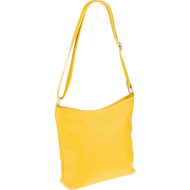 Žltá kožená talianska crossbody kabelka Ebe Gialla NovaKabelka.sk 18170637