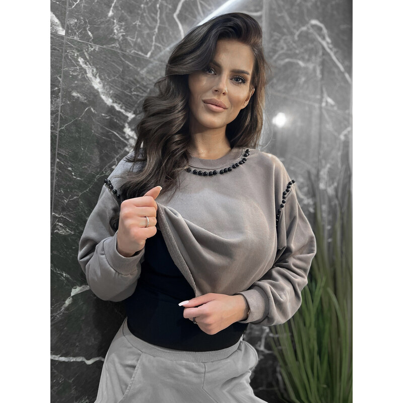 Sweatshirt brown By o la la cxp1213.brown/black 50538357