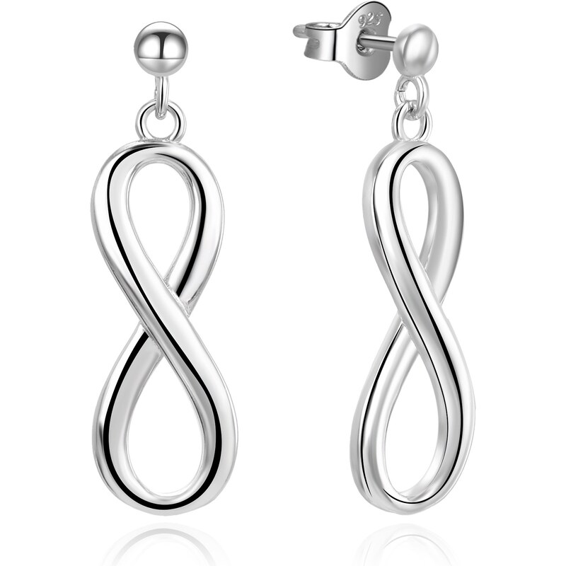 Beneto Originálne strieborné náušnice Nekonečno AGUP3342 66584418
