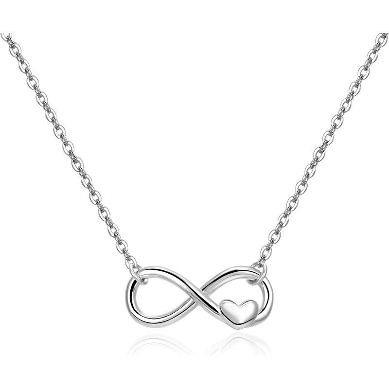 Beneto Pôvabný strieborný náhrdelník Nekonečno AGS1536/47 66593174