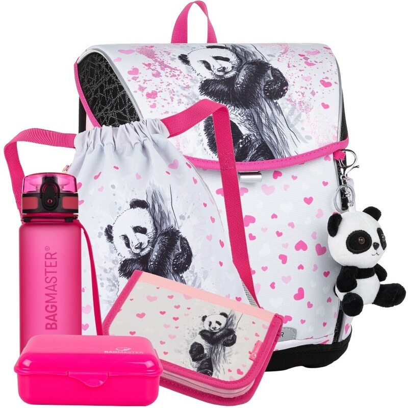 Bagmaster PRIM 23 B veľký školský set pre prvákov - panda 62194012