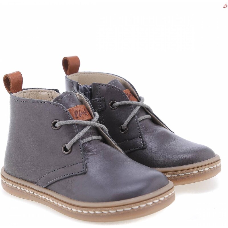 EMEL Detské kožené topánočky E2621A-22 Šedá 46771728