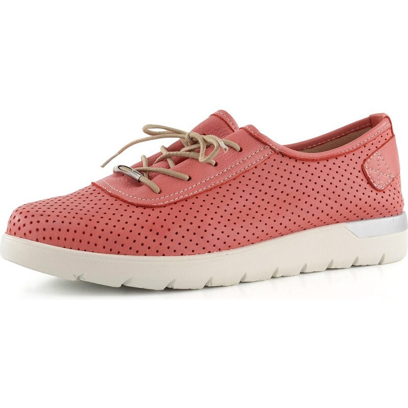 Looke perforované šnurovacie poltopánky Madie coral L0674_25 66061315
