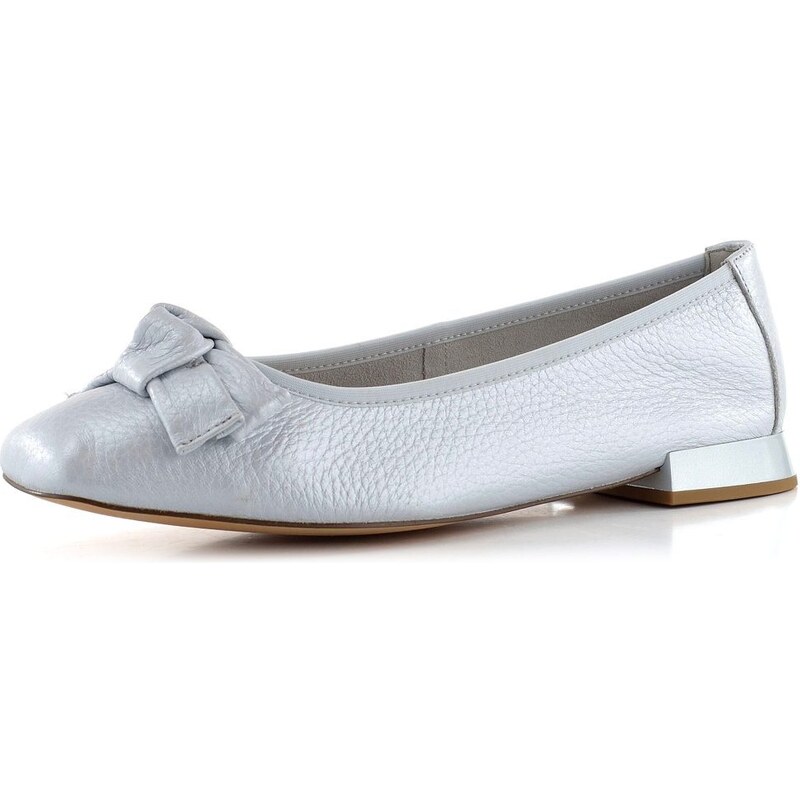 Caprice kožené baleríny s mašličkou Light Blue 9-22105-20 66061293