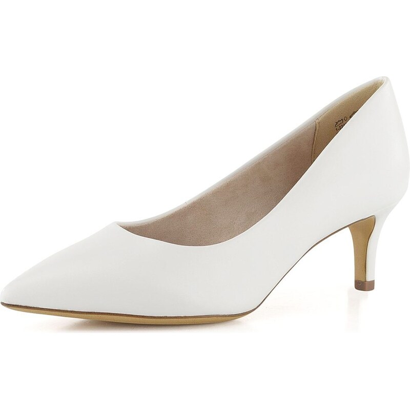 Tamaris biele elegantné lodičky White Matt 1-22414-20 66061286