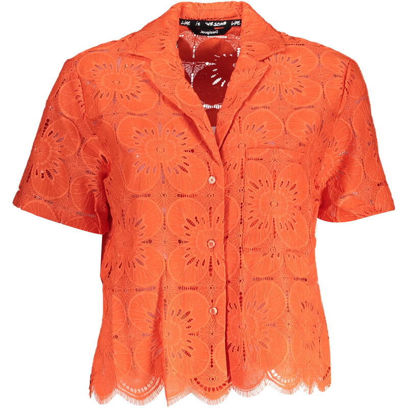 Elegantná Dámska Košeľa DESIGUAL Oranžová 65998045