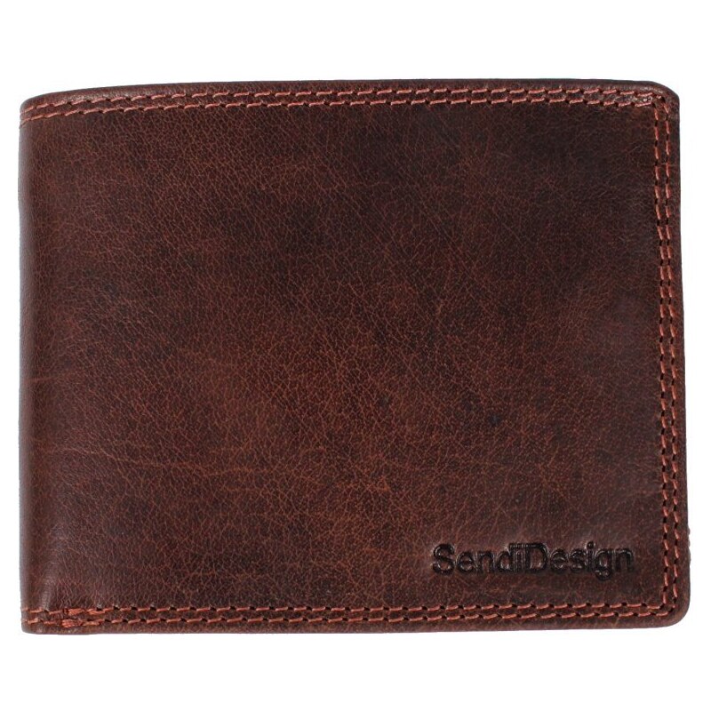 Sendi Design Pánska kožená peňaženka B-2104 RFID hnedá 36671617