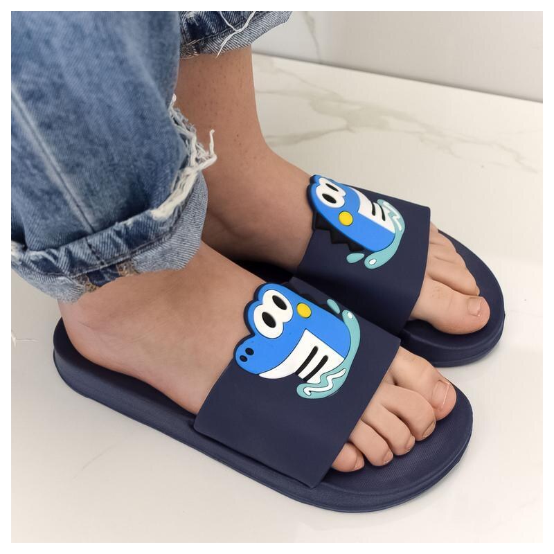 JOHN-C Detské tmavomodré šľapky DINO 39455741