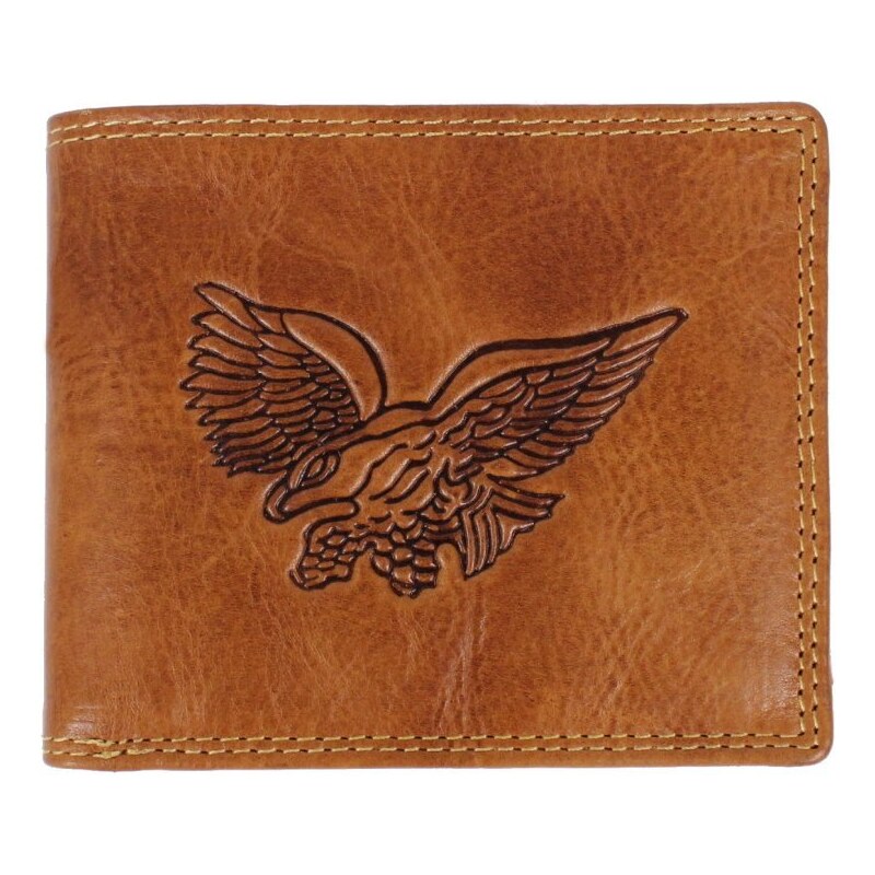 Sendi Design Pánska kožená peňaženka 2104W RFID Eagle koňak 36601334