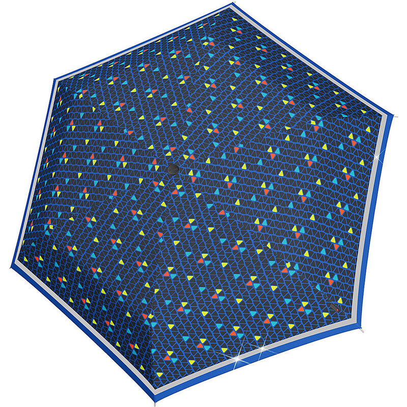 Knirps Rookie Manual Triple Blue - ľahký skladací dáždnik čierna