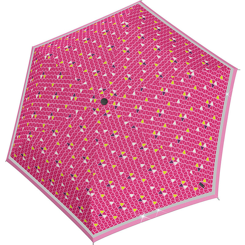 Knirps Rookie Manual Triple Pink - ľahký skladací dáždnik čierna