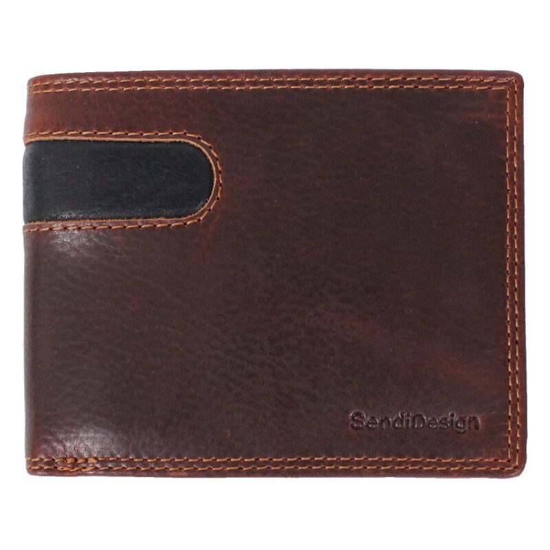 Sendi Design Pánska kožená peňaženka D-2666 RFID hnedá 35335850