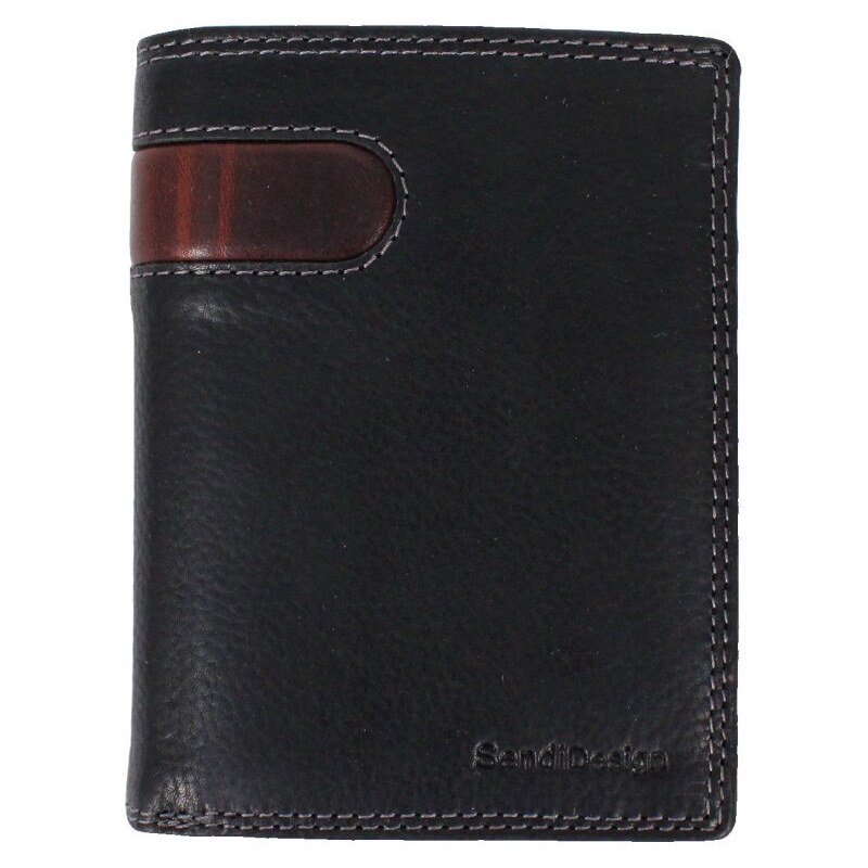 Sendi Design Pánska kožená peňaženka D-2306 RFID čierna 35335849