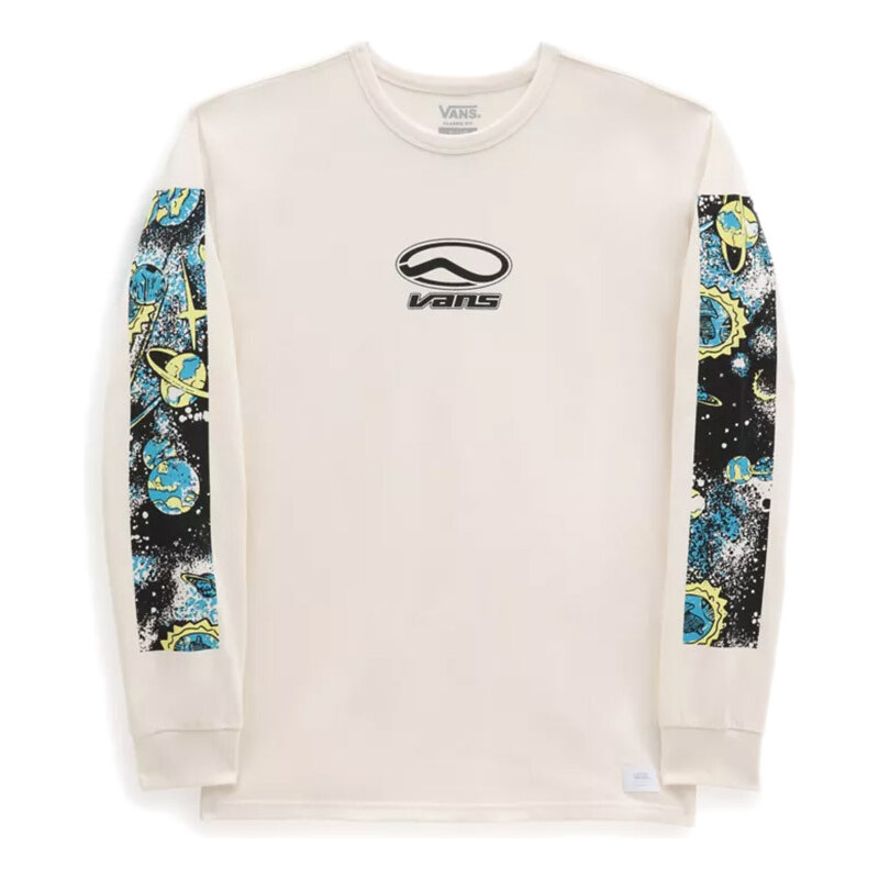 Vans Anaheim Space Galaxy L/S - Pánske - Tričko Vans - Biele - 66356908