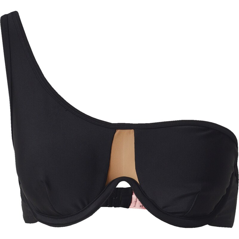 Hunkemöller Bikinový top Belize tmavobéžová / čierna 42185963