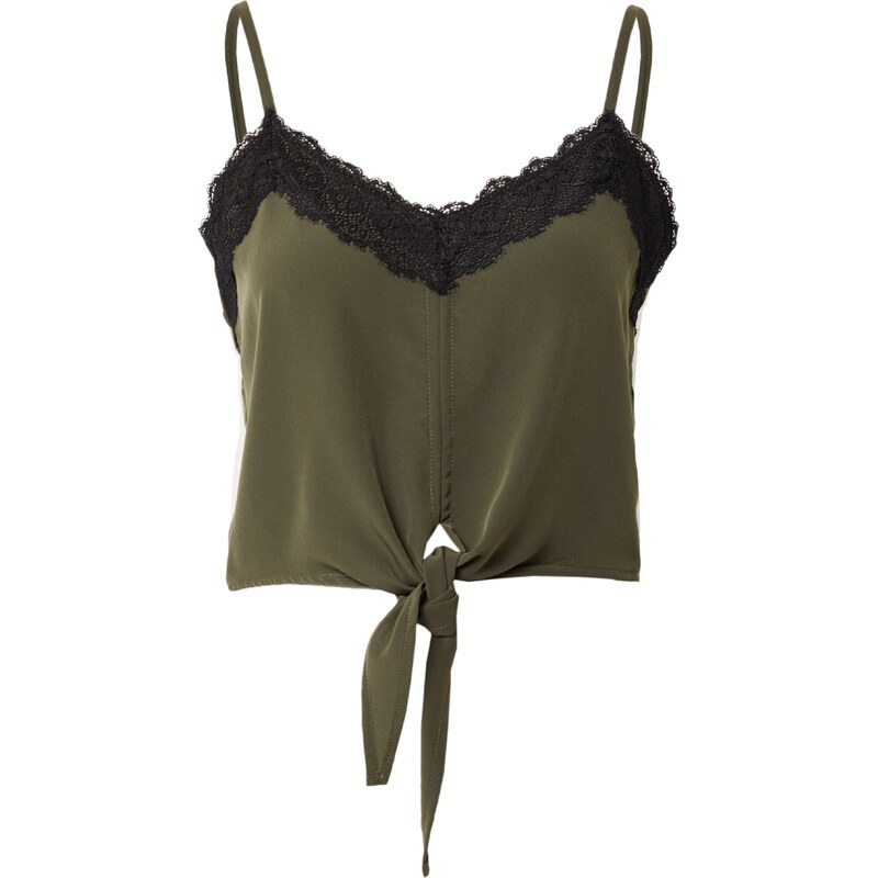 ABOUT YOU Top Jule kaki / čierna 39501020