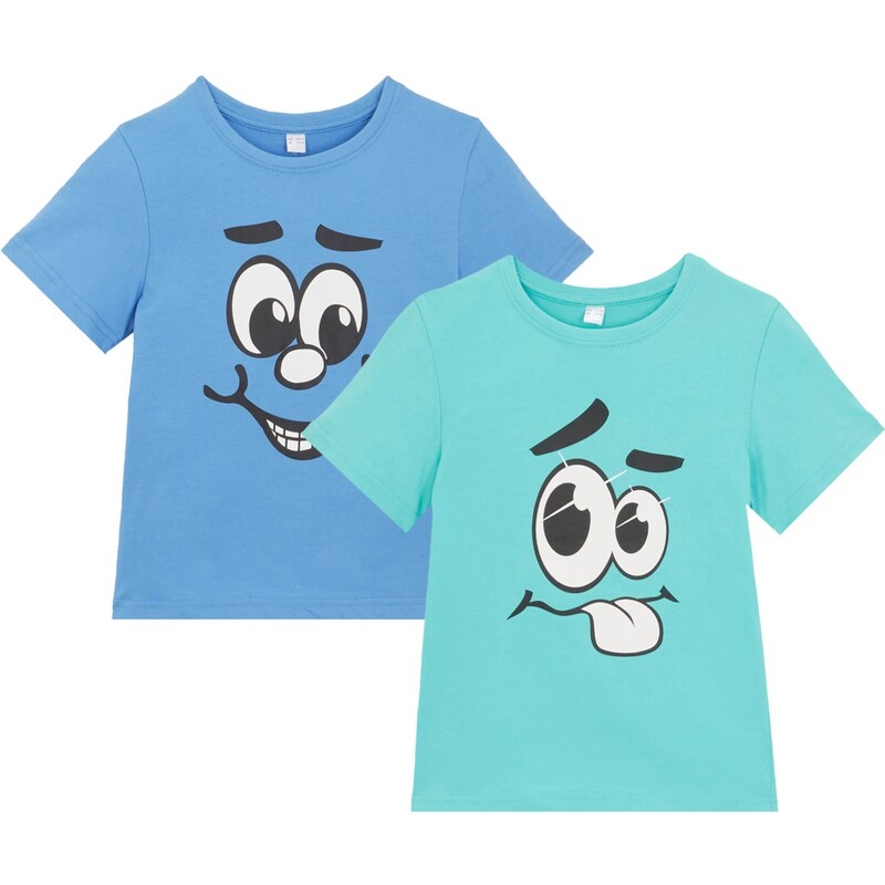 bonprix Tričko, bio bavlna (2 ks v balení), farba zelená 49696775