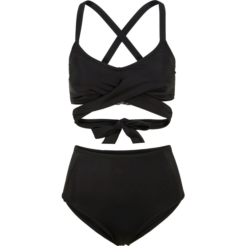 bonprix Bikiny bustier (2-dielne), farba čierna 44793770